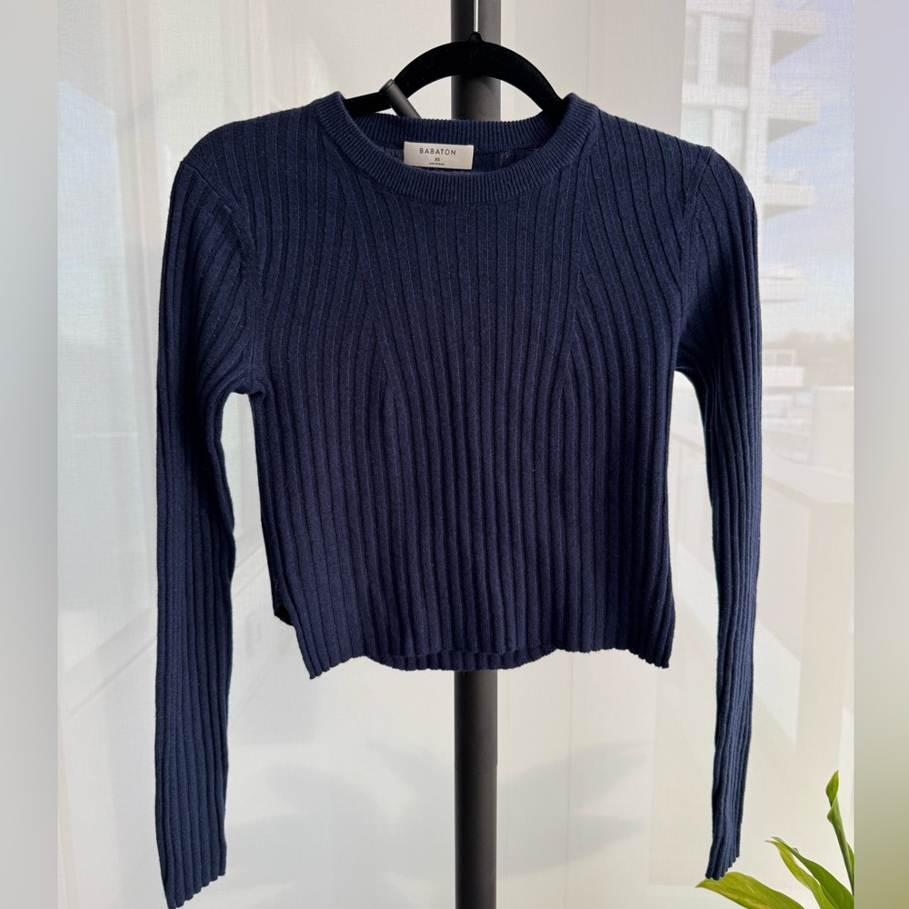 **BRAND NEW** Aritzia Babaton Longsleeve Sweater Navy Blue XS